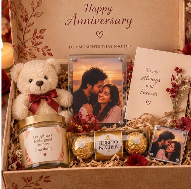 HandChoice Premium Anniversary Gift Hamper for Couples