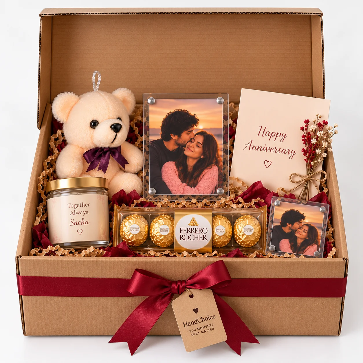 HandChoice Premium Anniversary Gift Hamper for Couples view 4