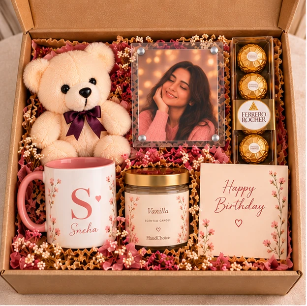 HandChoice Premium Birthday Gift Hamper For Her view 3