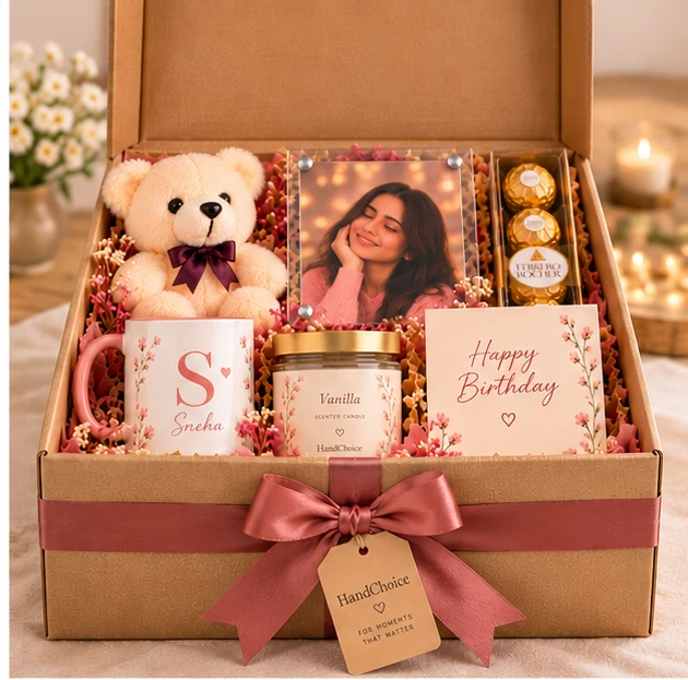 HandChoice Premium Birthday Gift Hamper For Her